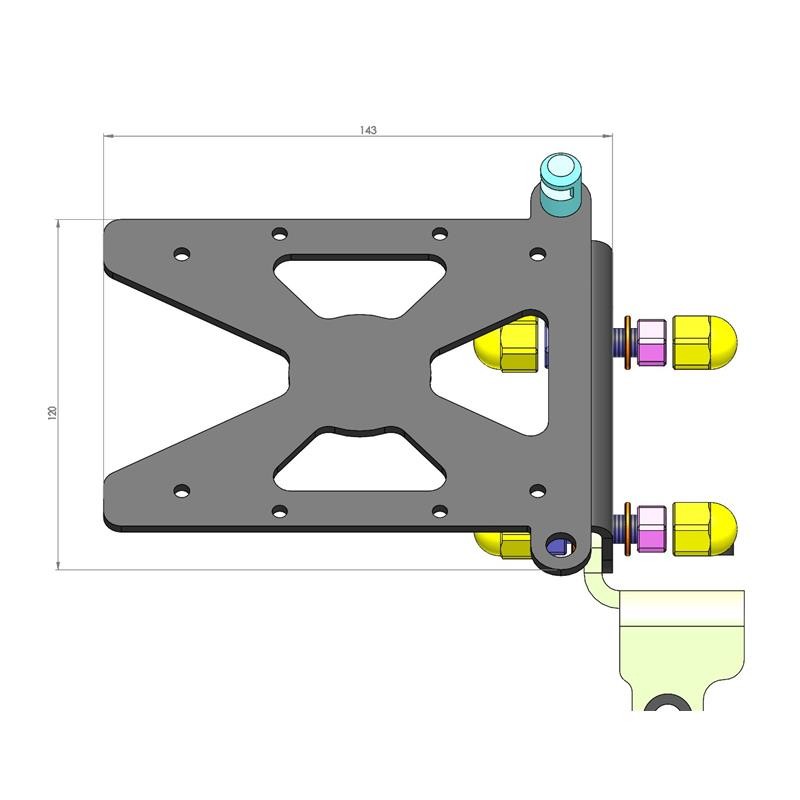 Support de plaque latéral Harley-Davidson Softail FXDR 114